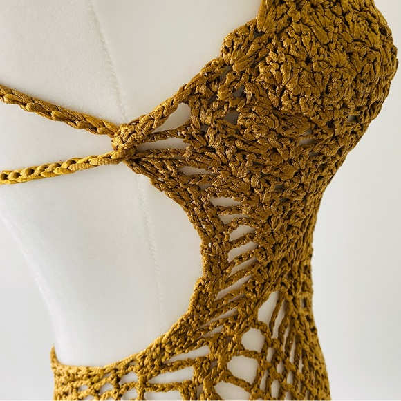 Gold Crochet Top - Picture 6 of 12